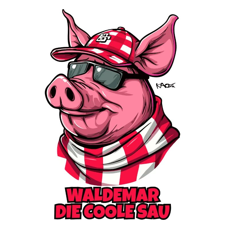 Waldemar le cochon cool est un cochon drôle