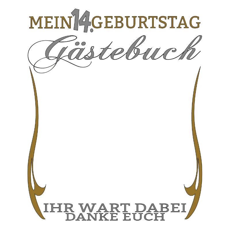 14. Geburtstag Mädchen & Junge Gästebuch