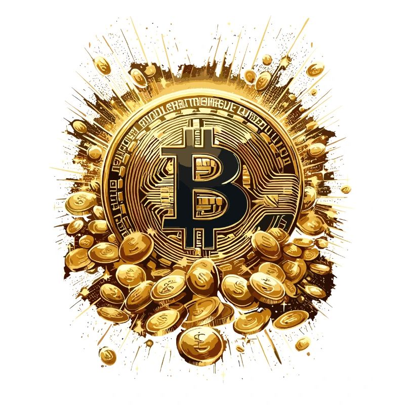 Explosion de Bitcoin Crypto Enthousiastes