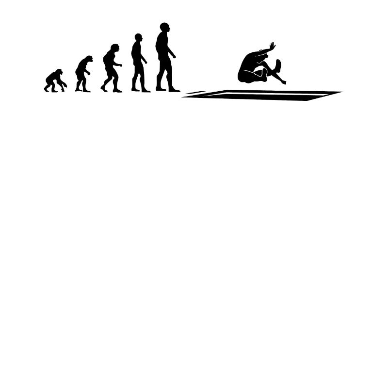 Athlète de saut en longueur Evolution - Cadeau