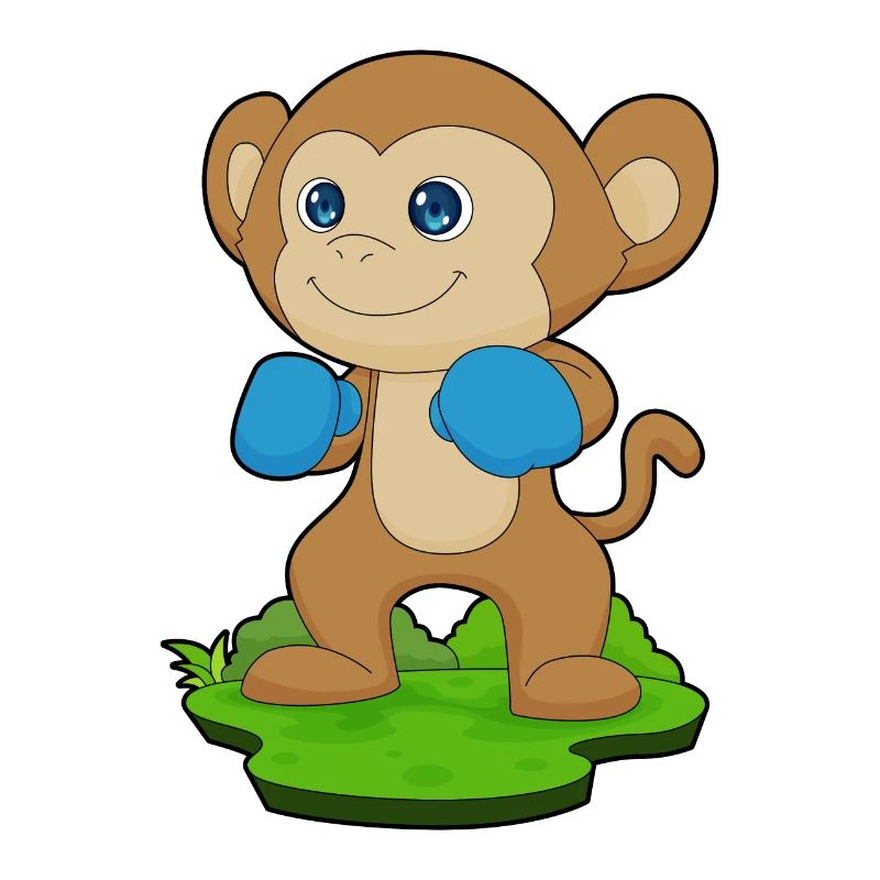 Monkey Boxer Boxing Gloves Boxing