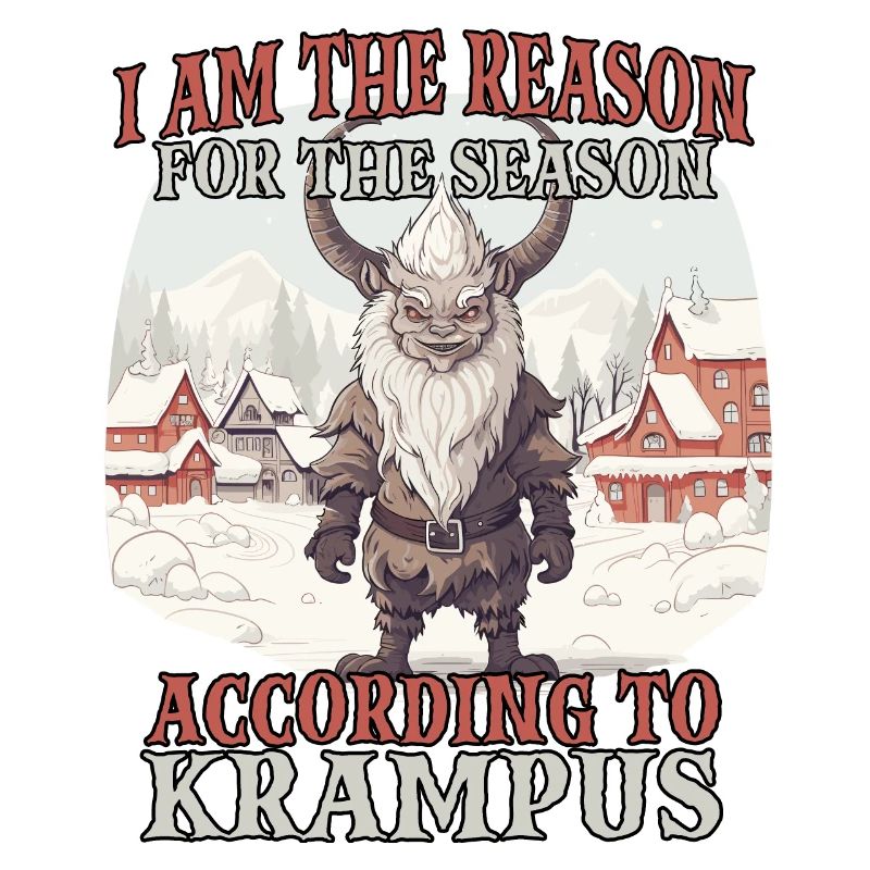 Dämonischer Weihnachtsmann Kramperl Krampus