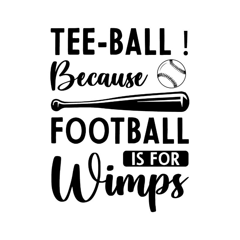 Funny Teeball - Tee-ball parce que le football est pour W