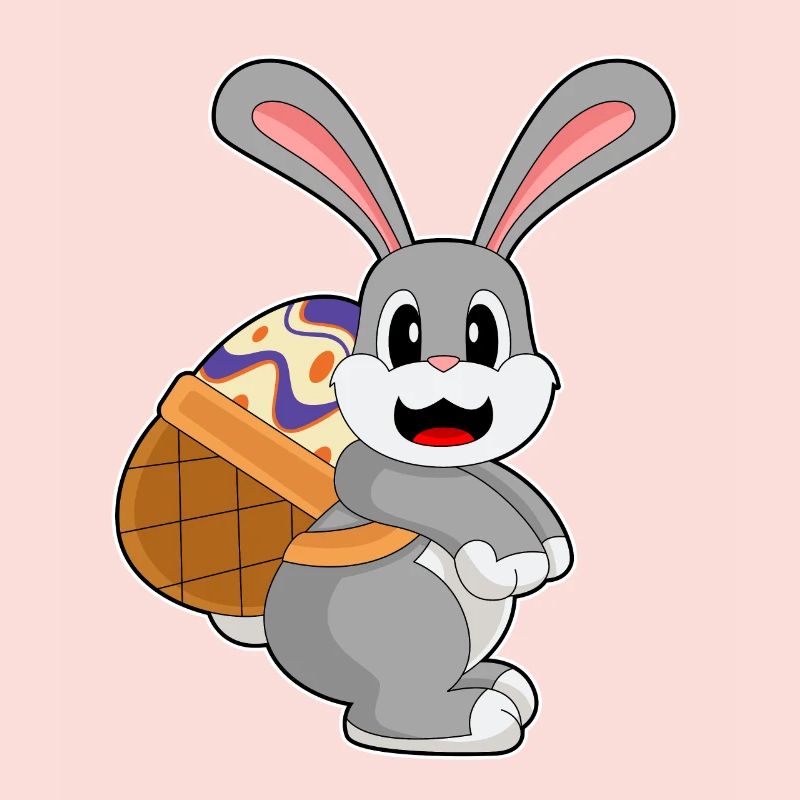 Bunny Easter Easter Egg Basket