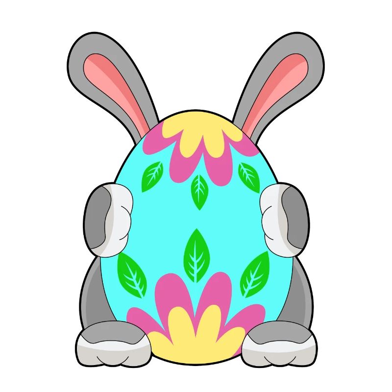 Cachette d’oeuf de Pâques lapin de Pâques