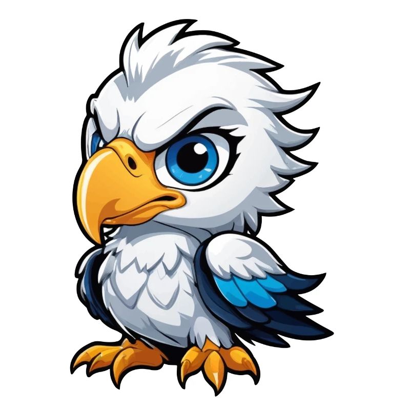 Poussin aigle effronté