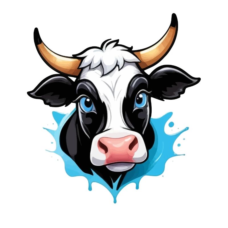 Cow in comic style