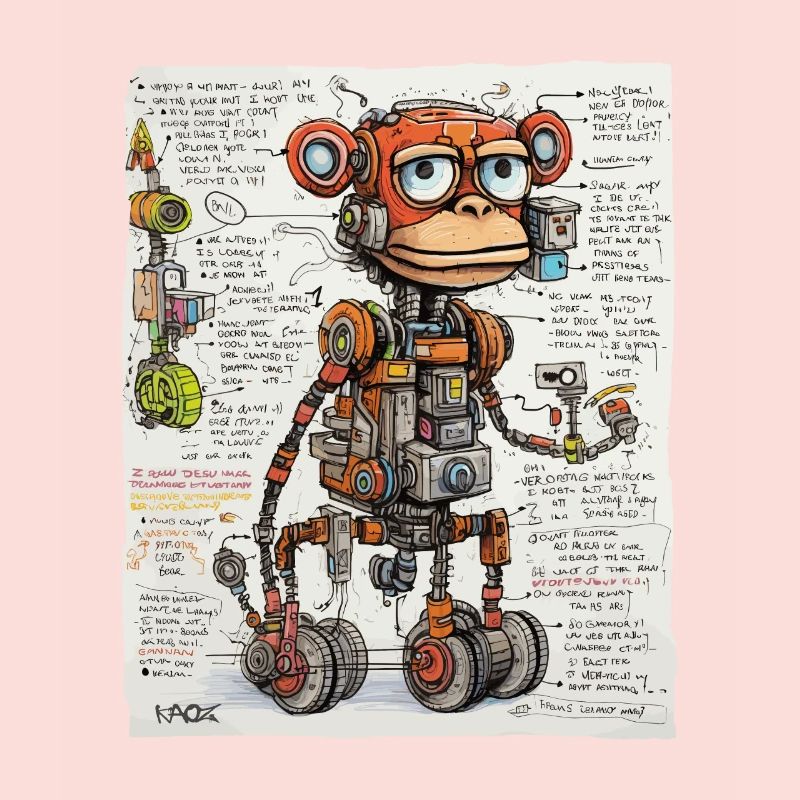 La structure du singe robotique
