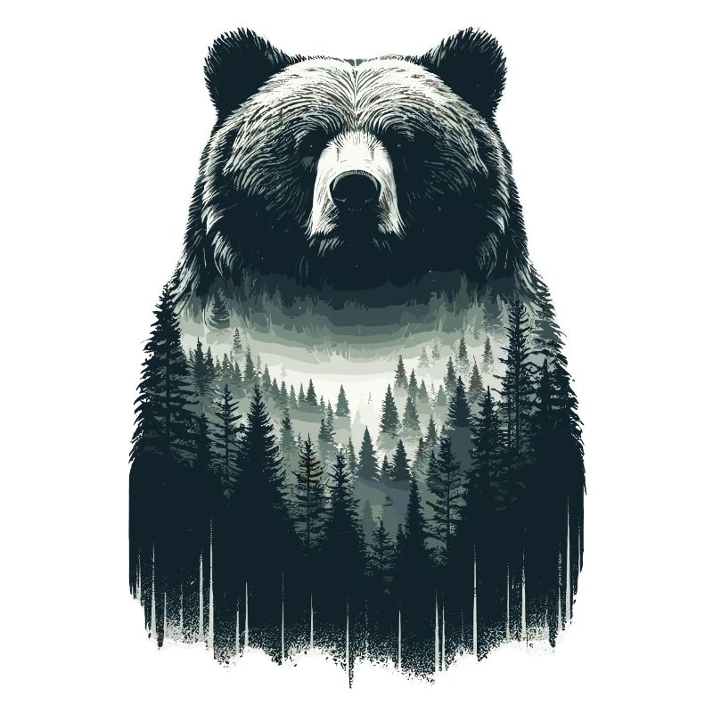 Bears Forest Art
