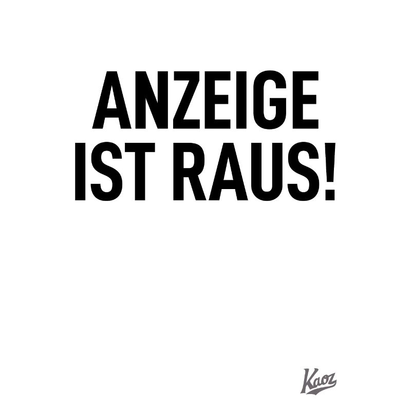 Typically German: Ad is out!