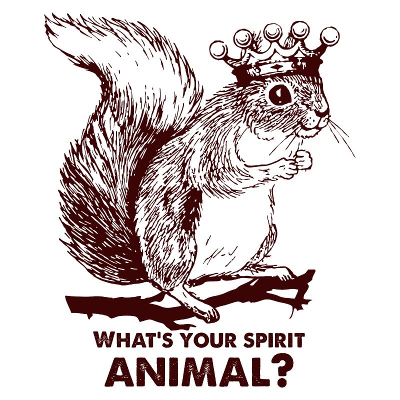 Eichhörnchen trägt eine krone