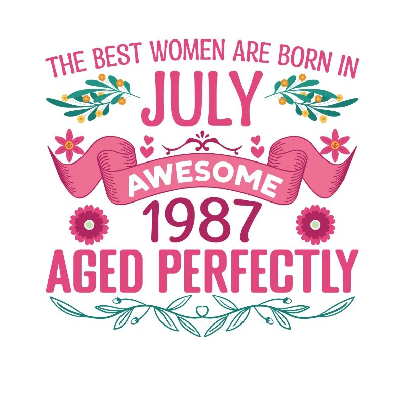 Juli 1987 Geburtstagsfrau Juli 1987