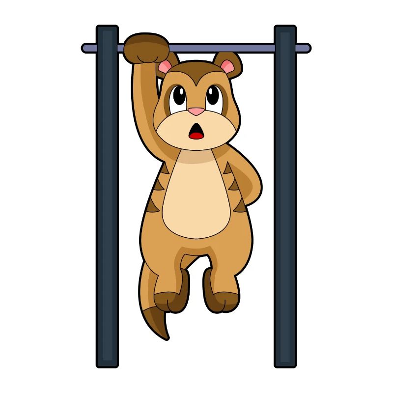 Meerkat Bodybuilder Pull-ups Bodybuilding