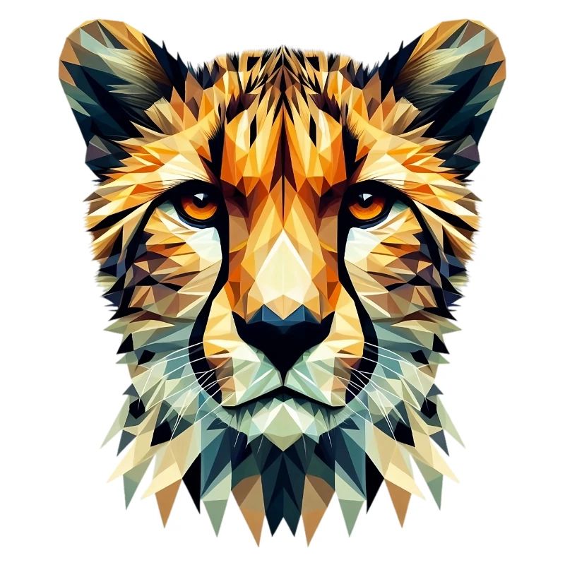 Guépard polygonal