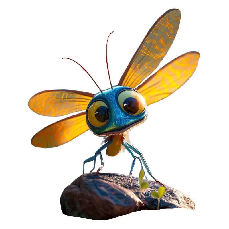 Libellule Libellule Ailes Colorées Libellules Mignonnes