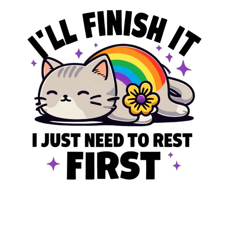 Funny lazy cat kitty