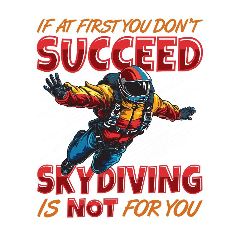 Funny skydiver