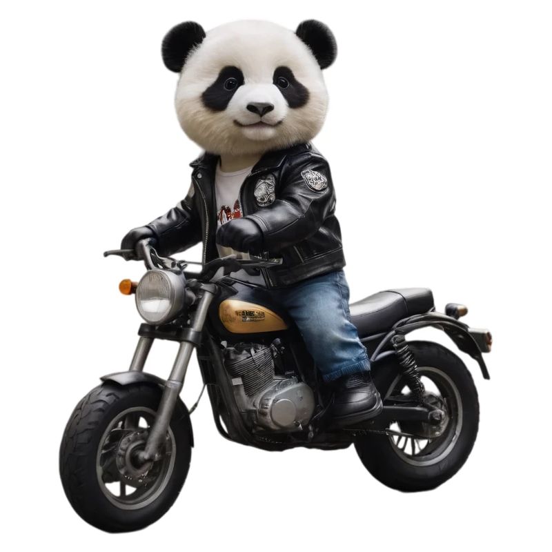 Biker Panda