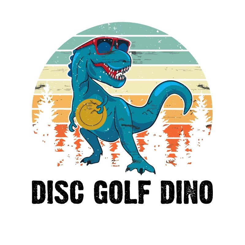 Disc Golf Dinosaur - Disc Golfing Dinosaur Disc Go