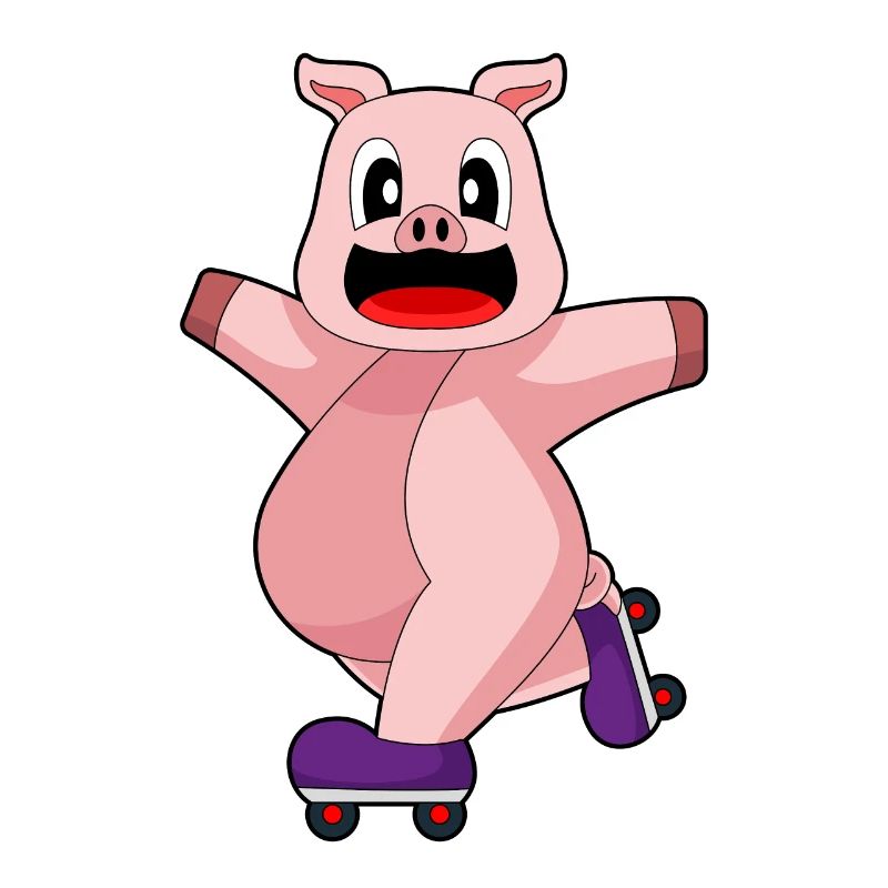 Pig Inline skating roller skates