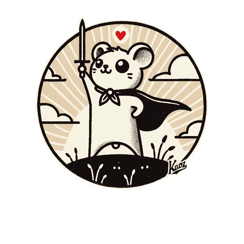 Mouse hero with cape