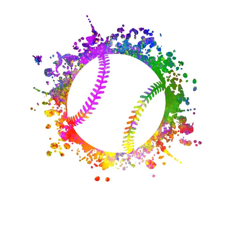 Baseball Paintsplashes Softball Baseball