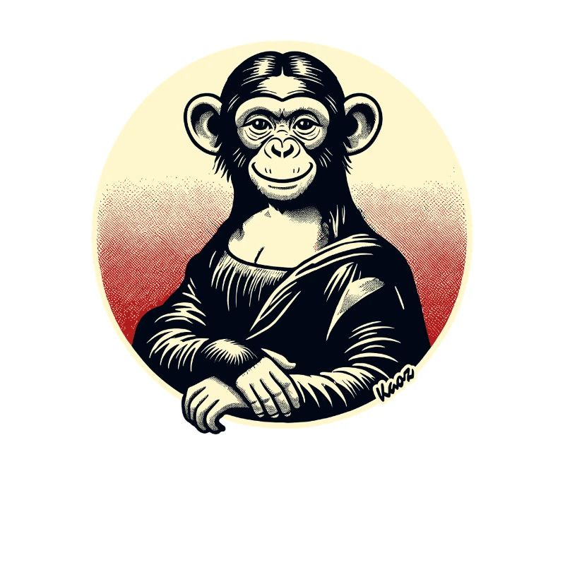 Mona Monkey – Motif de singe ludique