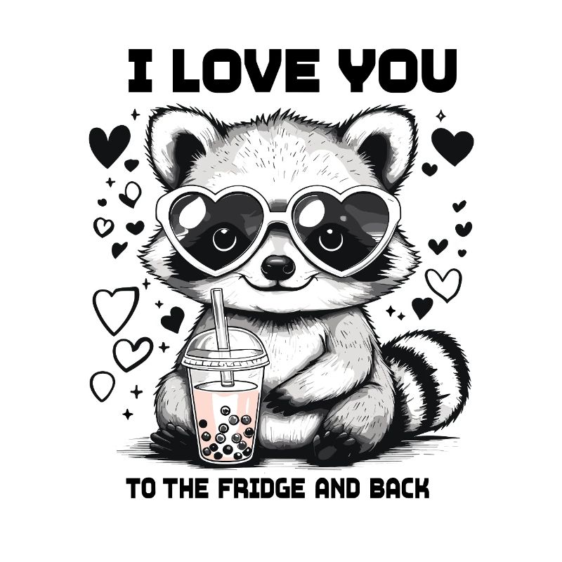Valentinstag Waschbär Geburtstag Muttertag Lustig