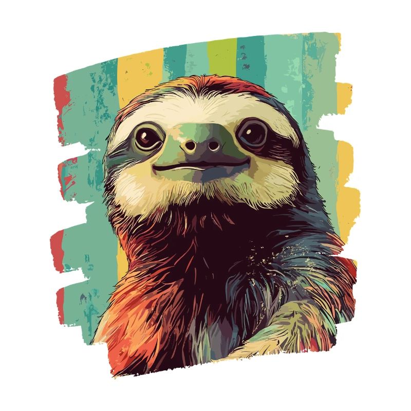 Faultier Retro