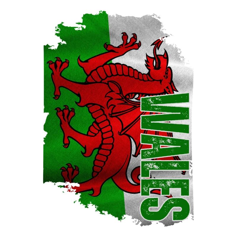 Vertical Welsh flag, Welsh pride
