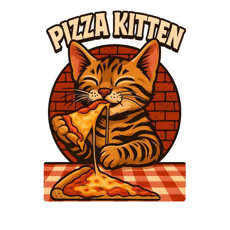Verspieltes Pizzakätzchen, liebe Katzen