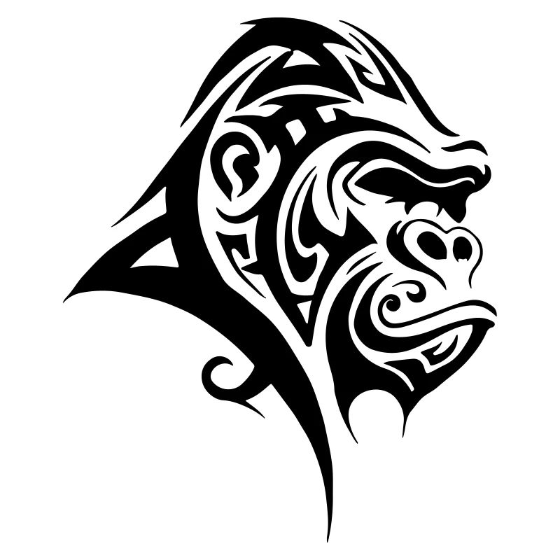 Gorilla Silverback Tribal