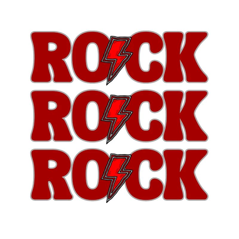 ROCK Three Red Logos