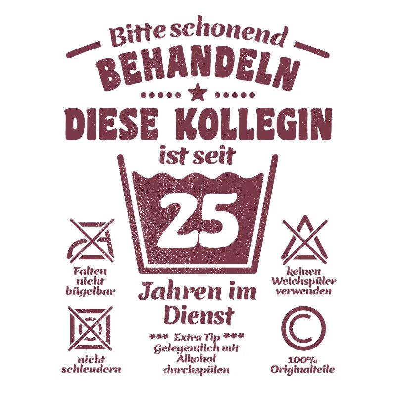 25 ans de service - Traiter avec douceur - Collègue