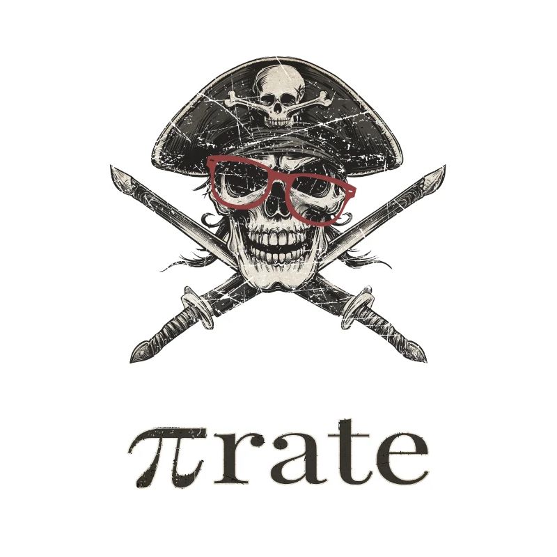 Piratenschädel Brille Säbel