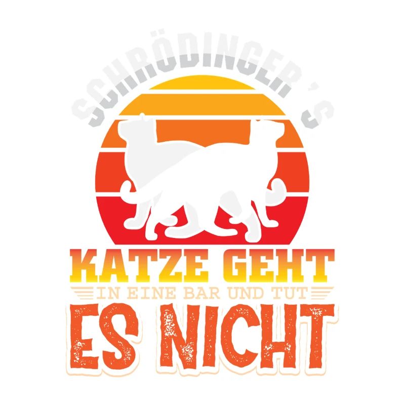 Le chat de Schrödinger Nerd Geek Physicien Science