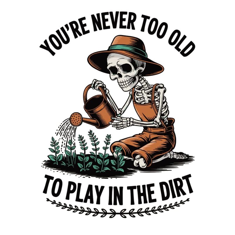 Never too old to dig skeleton