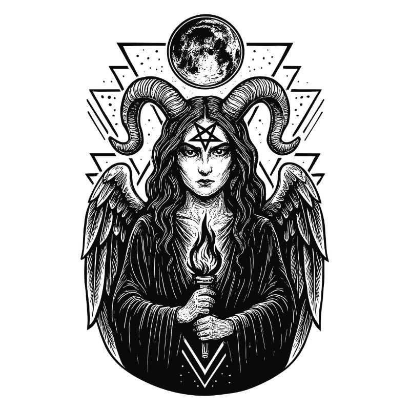 Lilith Witch Demon Pentagram Dark Magic