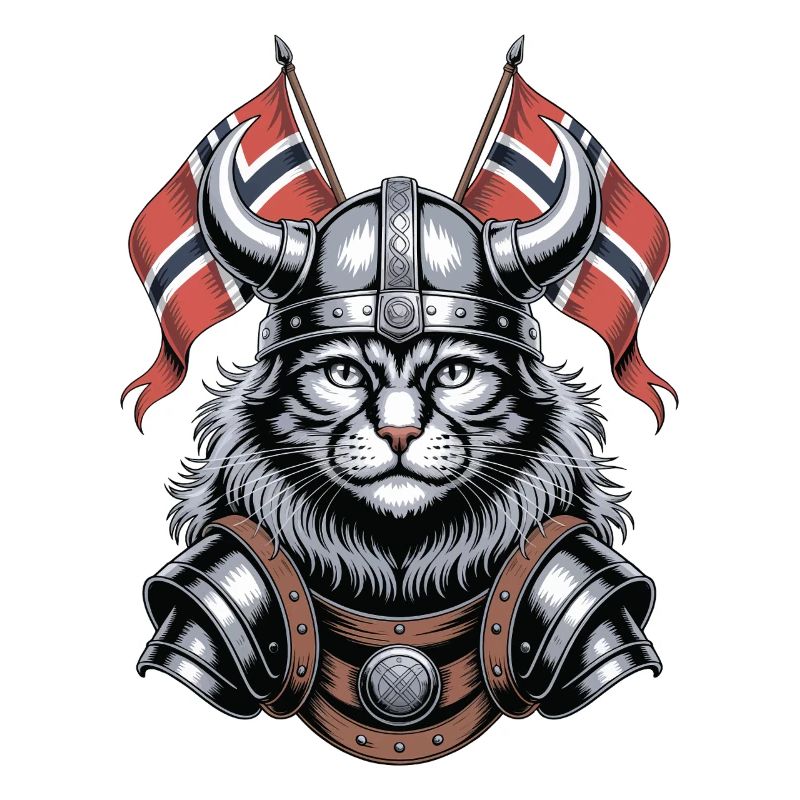 Norwegen Katze Wikinger