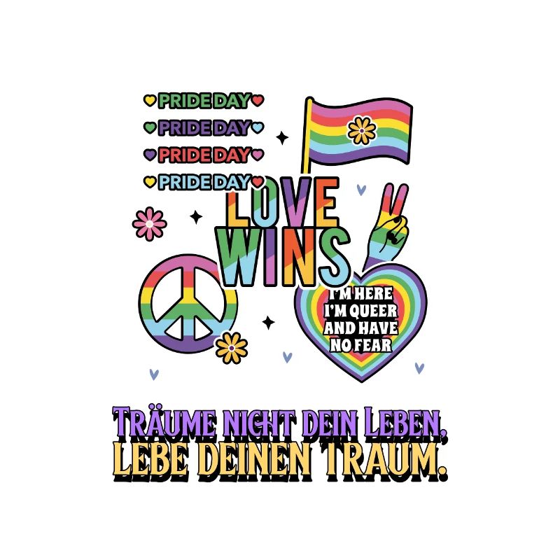 Liebe Gewinnt Pride Rainbow