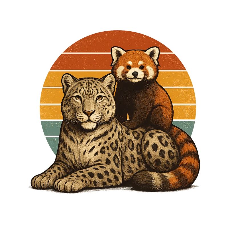 Snow Leopard Red Panda