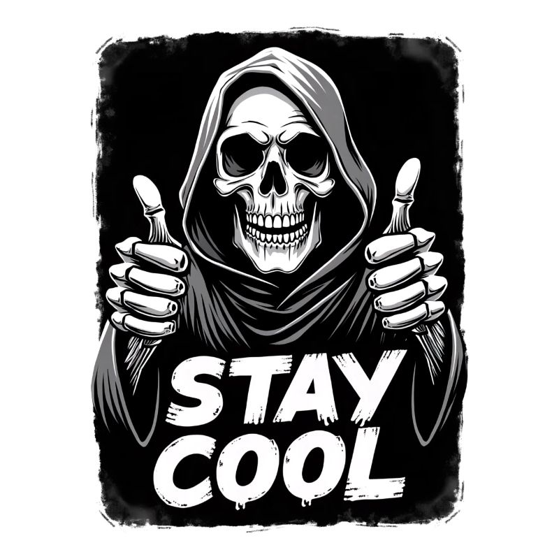 Stay Cool Grim Reaper Skull
