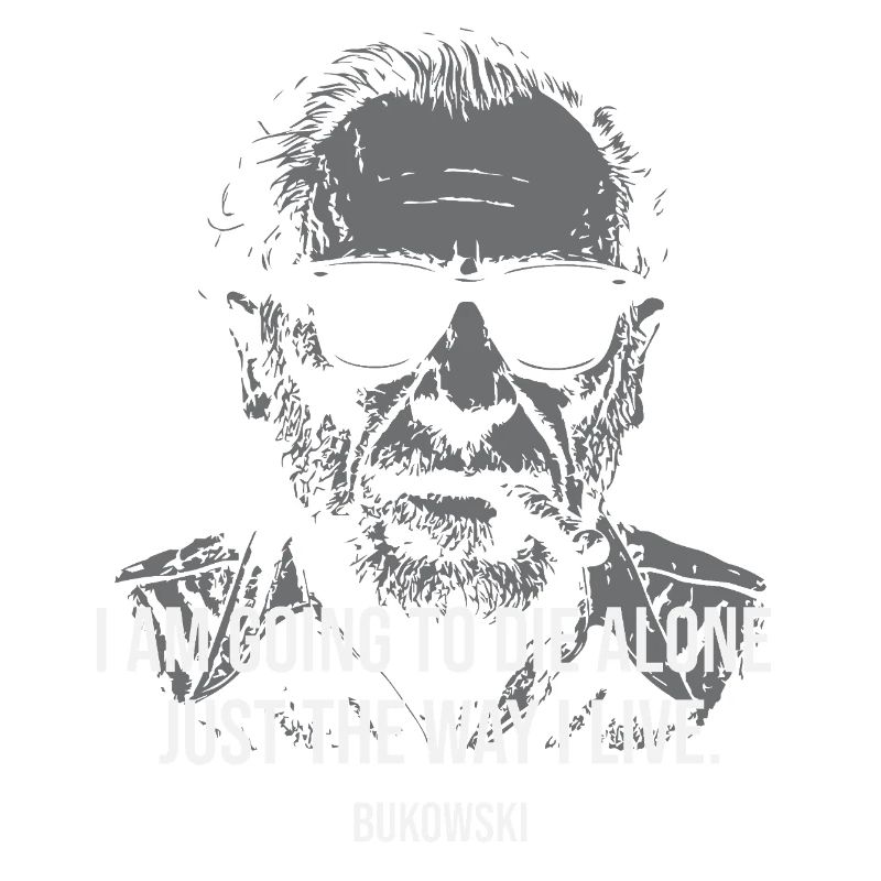 Bukowski-Porträtzitat über Introvertierte