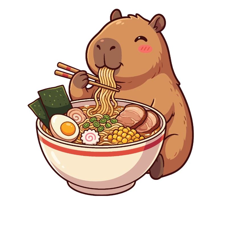 Kawaii Capybara Ramen