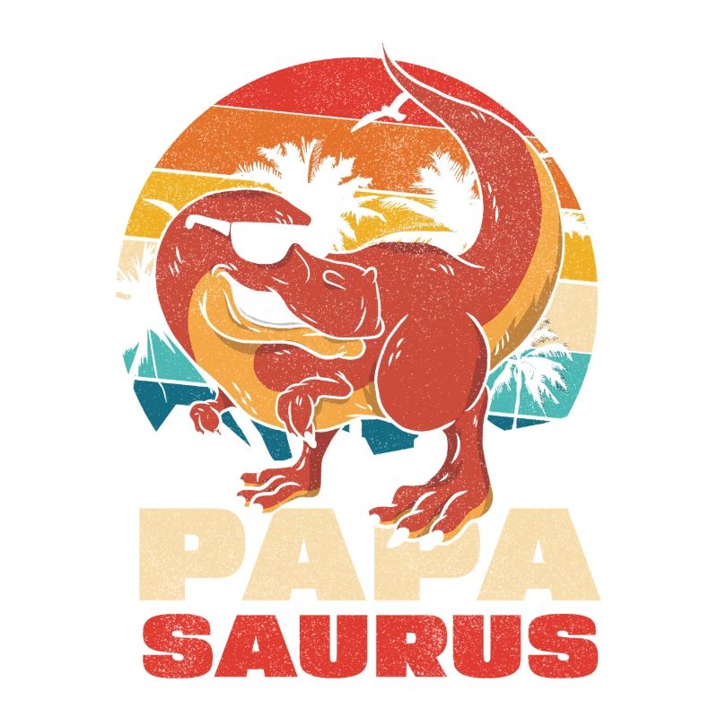 Papasaurus Retro Sunset