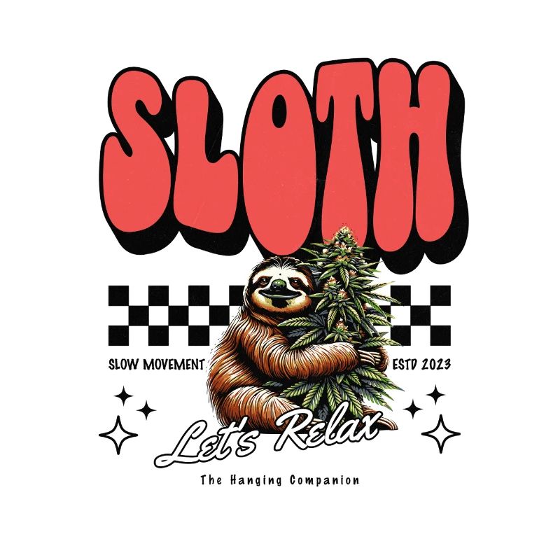 Sloth Relax – Chill Pattern Cannabis défectueux