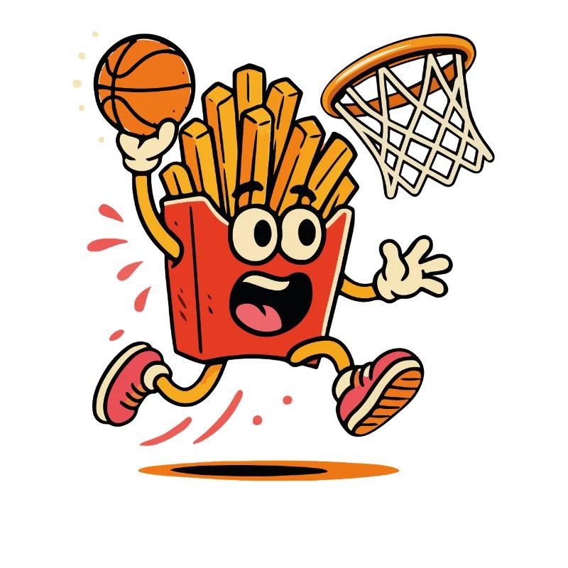 Pommes Basketballheld