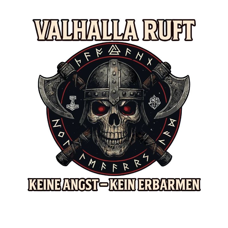 Valhalla Ruft Wikinger Runen Nordisch 