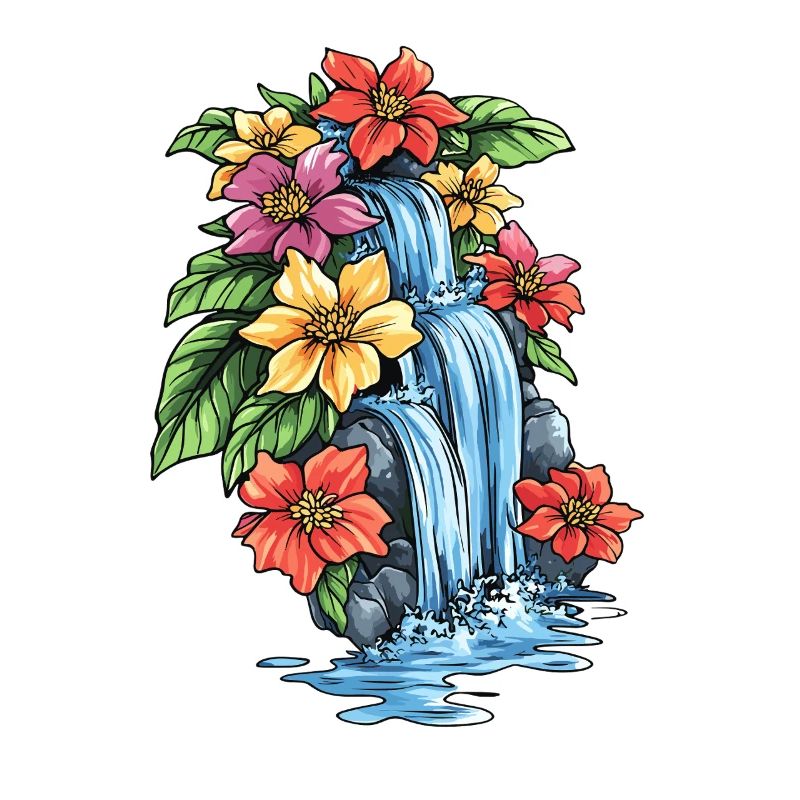 Tropical Waterfall Hibiscus