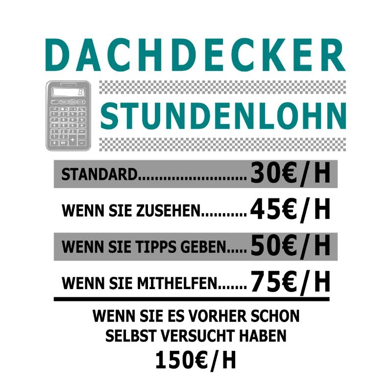 Dachdecker Stundenlohn